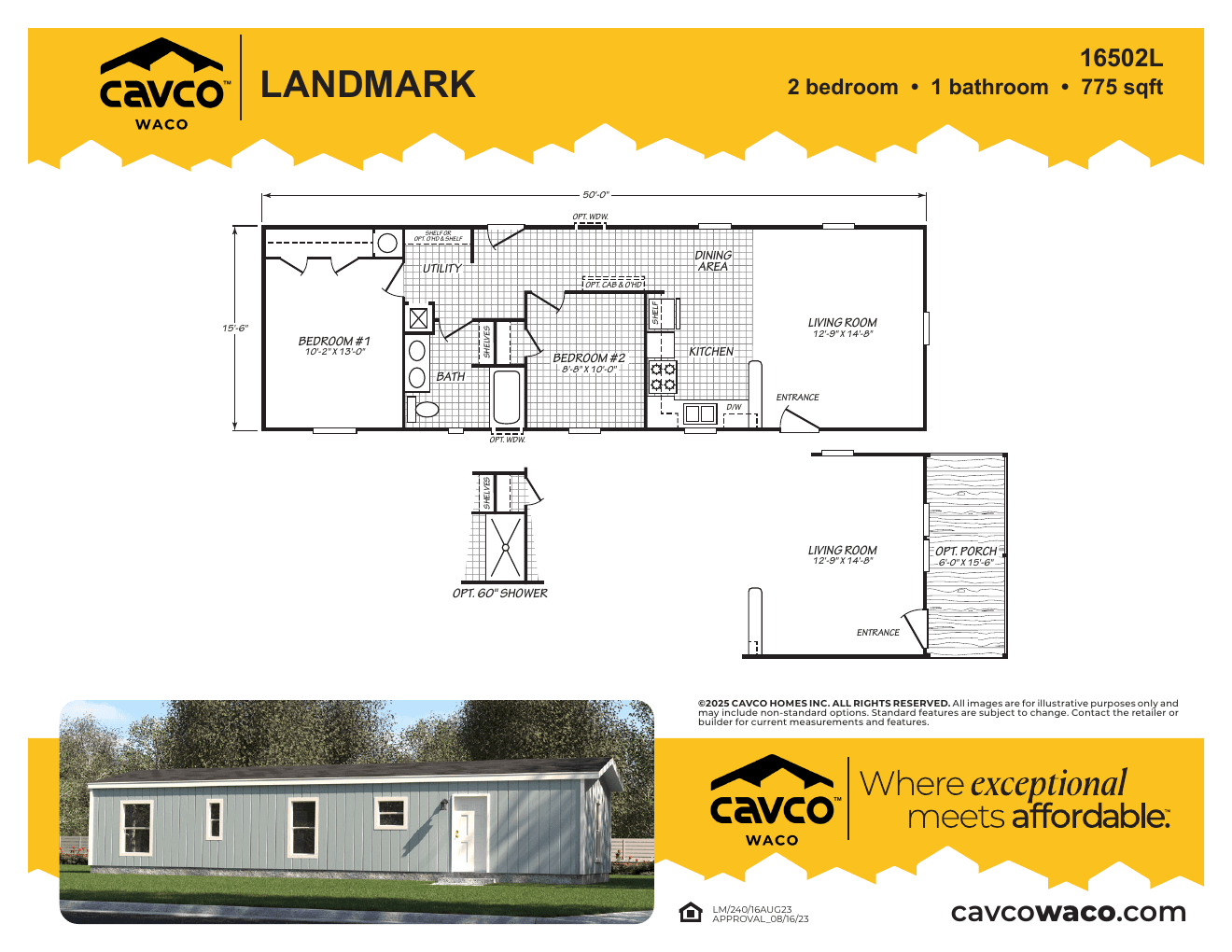 Landmark 16502L floor plan thumbnail
