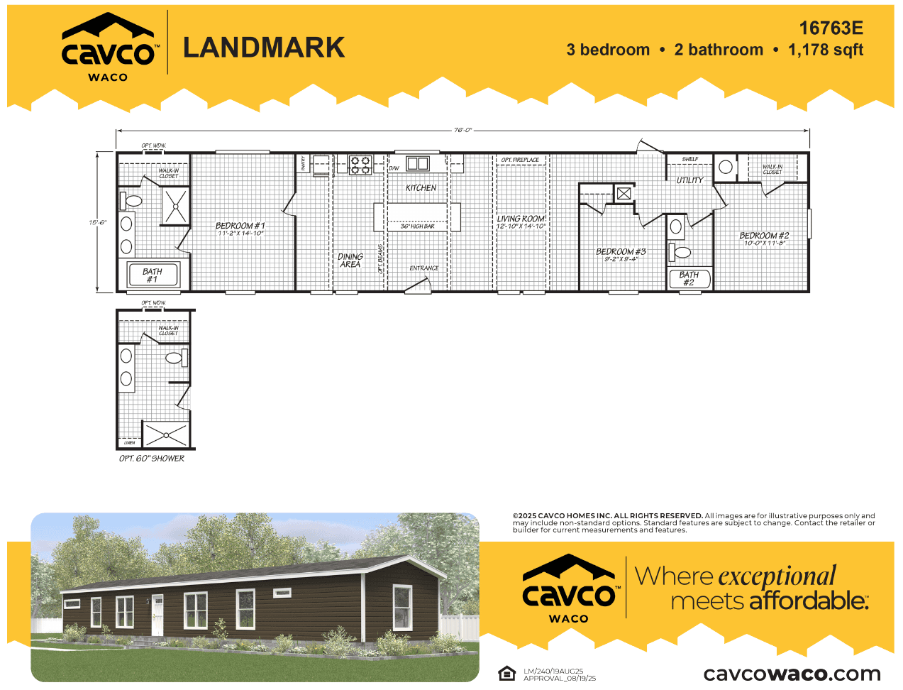 Landmark 16763E floor plan thumbnail