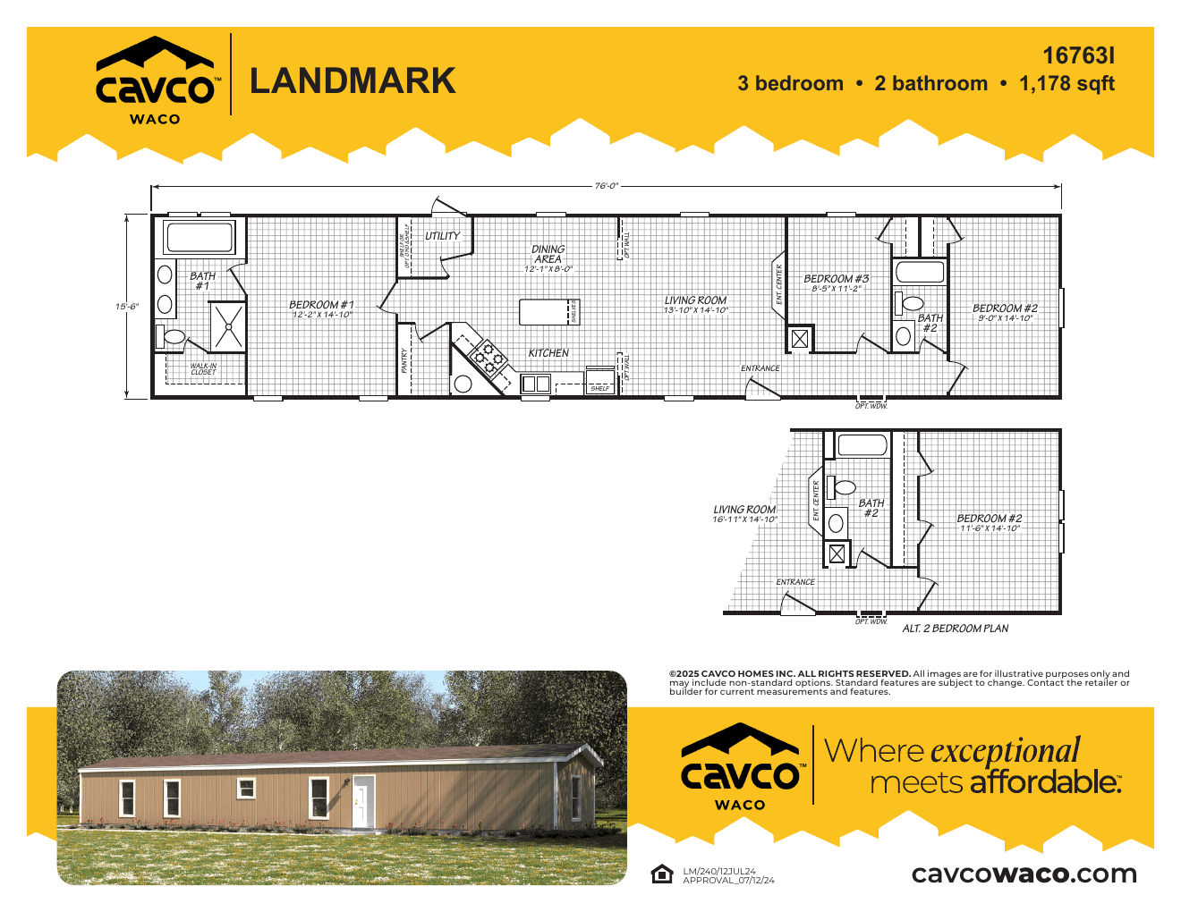 Landmark 16763I floor plan thumbnail
