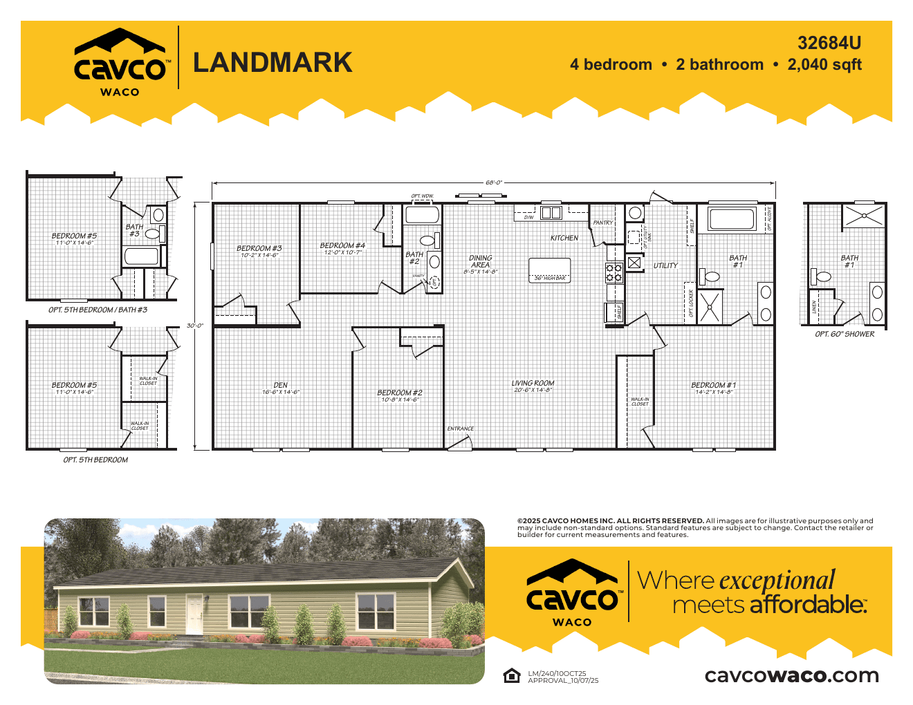 Landmark 32684U floor plan thumbnail