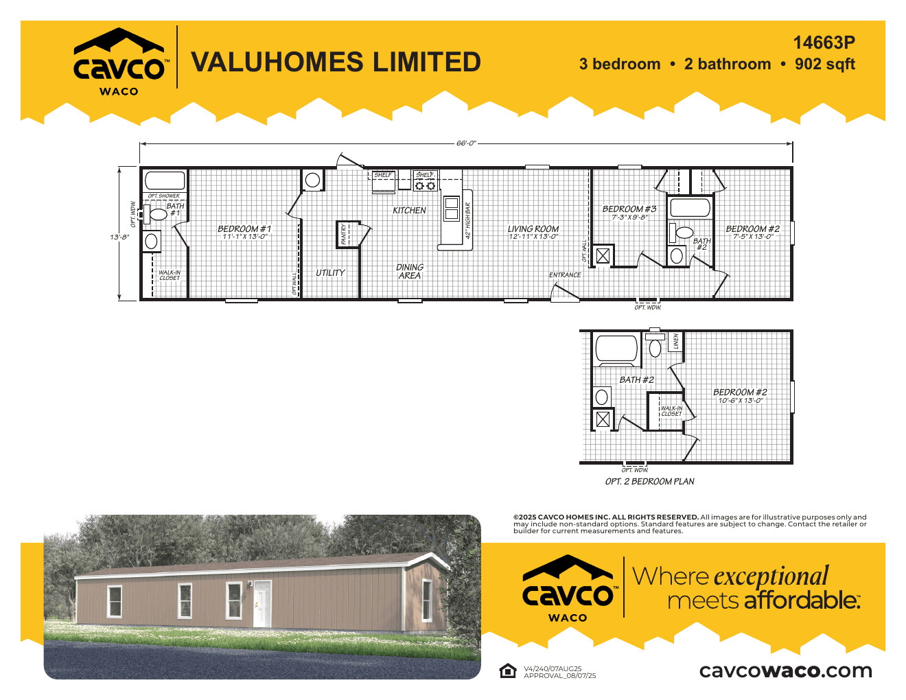 Value 14663P floor plan thumbnail