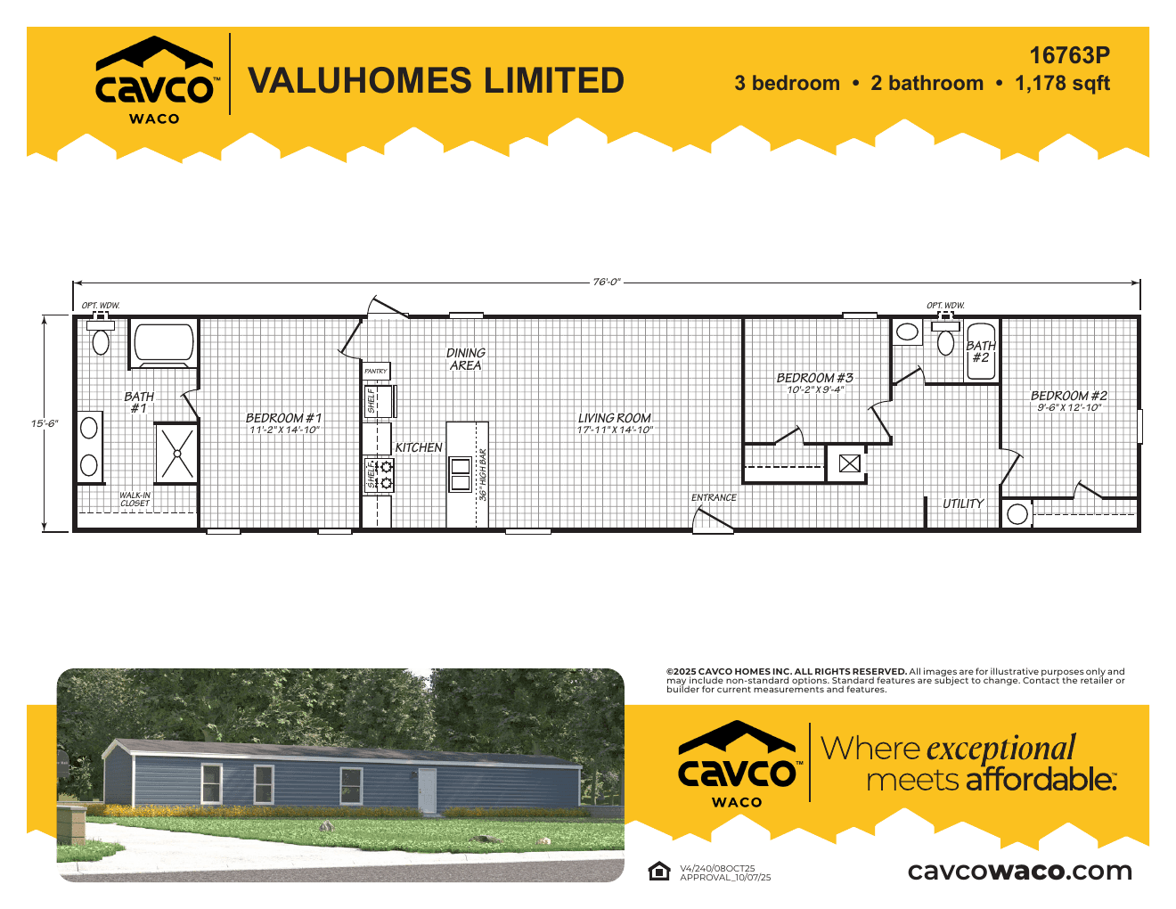 Value 16763P floor plan thumbnail