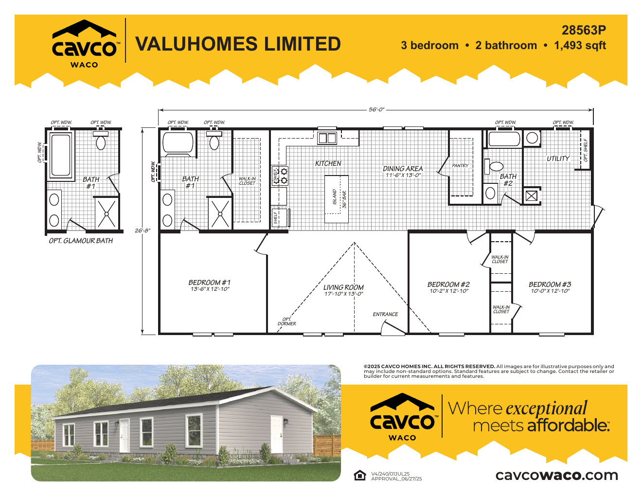 Value 28563P floor plan thumbnail