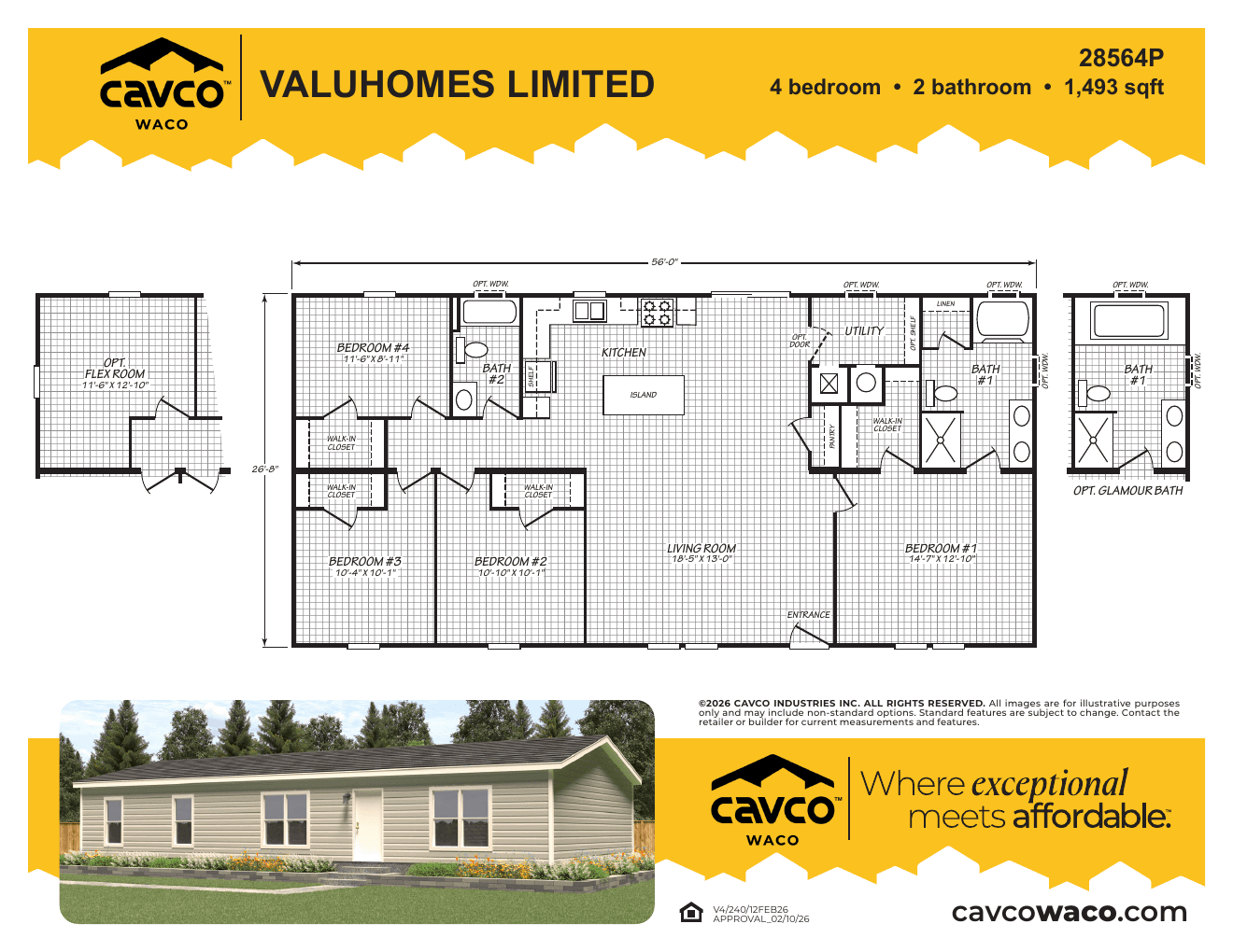 Value 28564P floor plan thumbnail