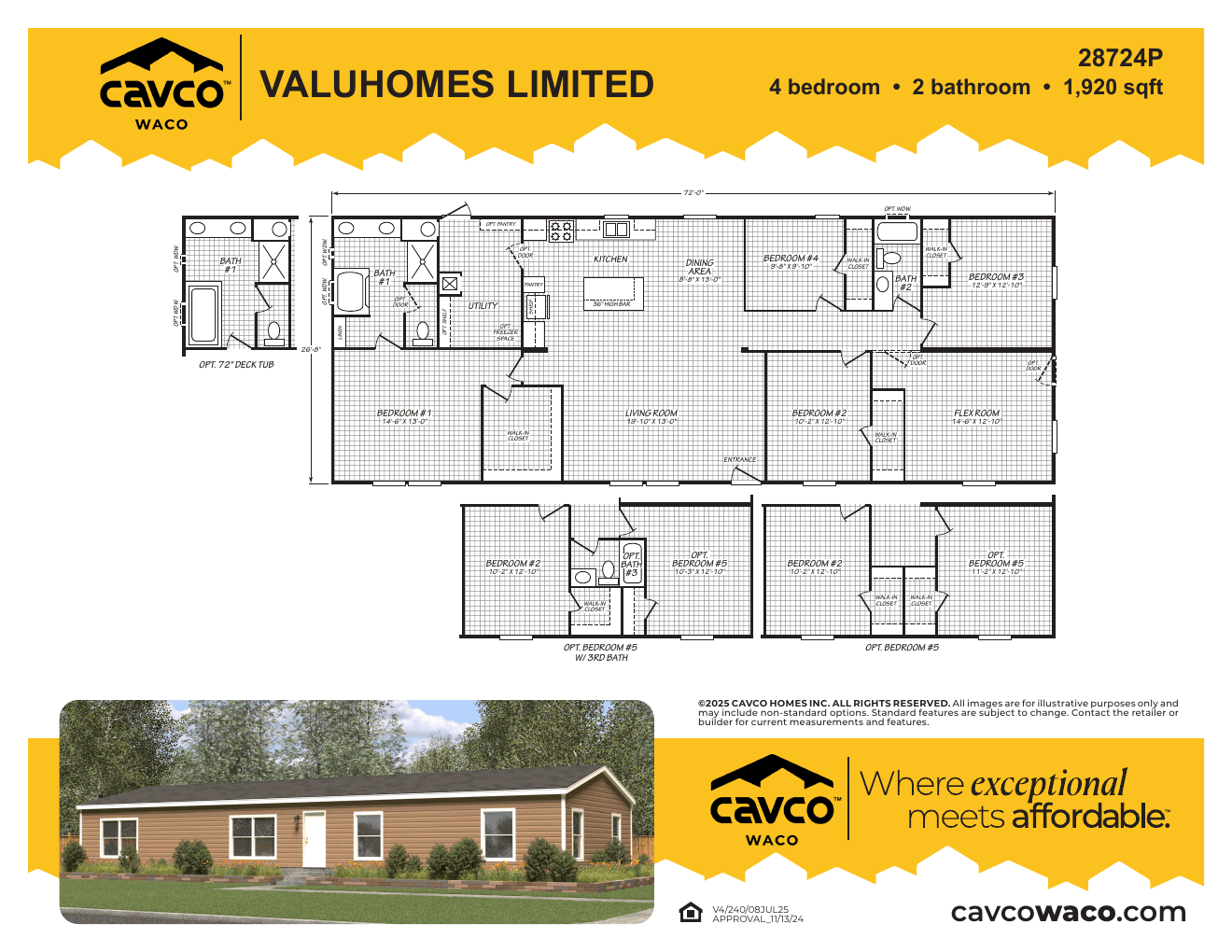 Value 28724P floor plan thumbnail